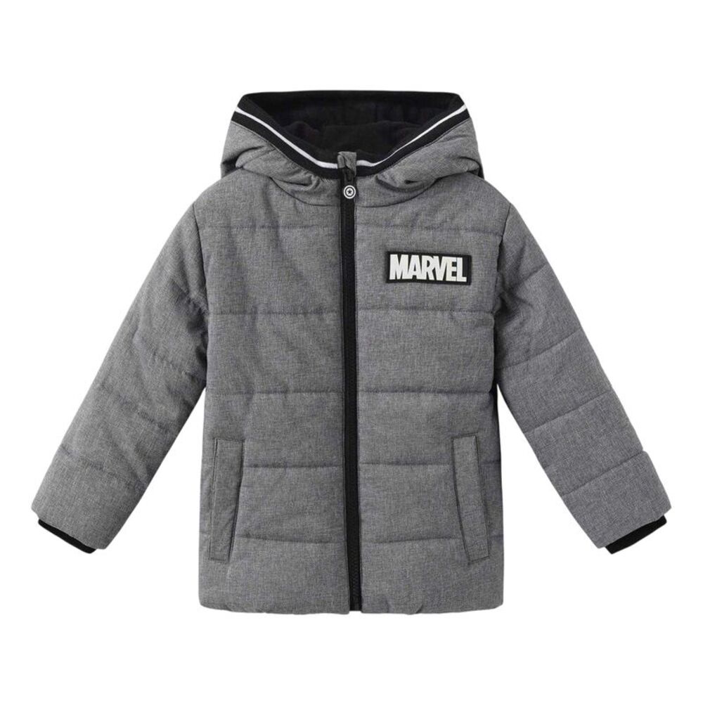 Marvel Childrens/Kids Logo Padded Jacket / Gray